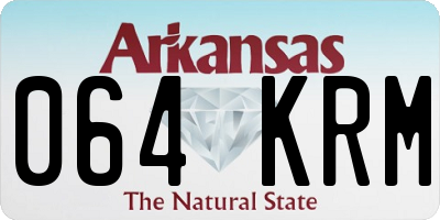 AR license plate 064KRM