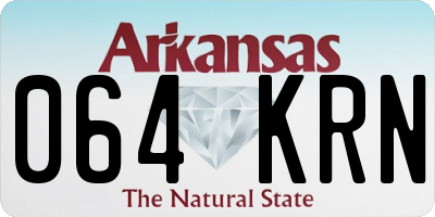 AR license plate 064KRN