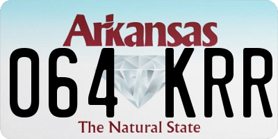 AR license plate 064KRR