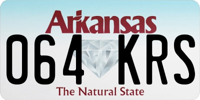 AR license plate 064KRS
