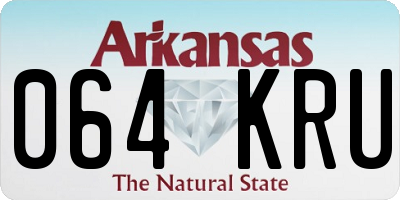 AR license plate 064KRU