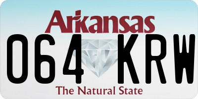AR license plate 064KRW