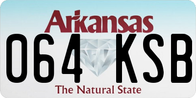 AR license plate 064KSB