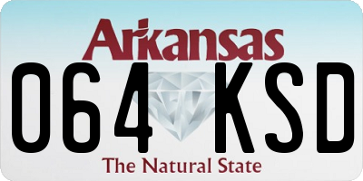 AR license plate 064KSD
