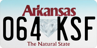 AR license plate 064KSF
