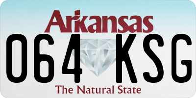 AR license plate 064KSG