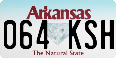 AR license plate 064KSH