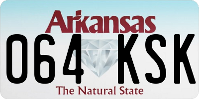 AR license plate 064KSK