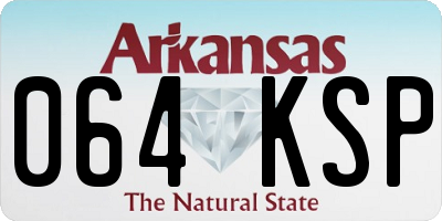 AR license plate 064KSP