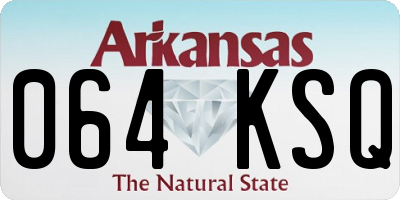 AR license plate 064KSQ