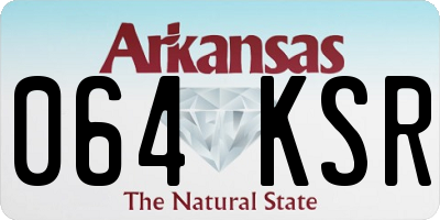 AR license plate 064KSR