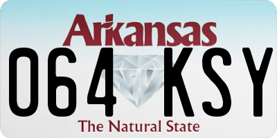 AR license plate 064KSY