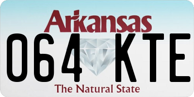 AR license plate 064KTE