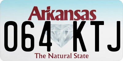 AR license plate 064KTJ