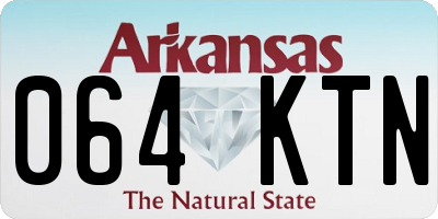 AR license plate 064KTN