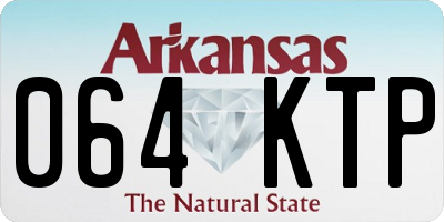 AR license plate 064KTP