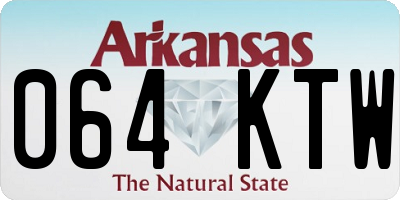 AR license plate 064KTW