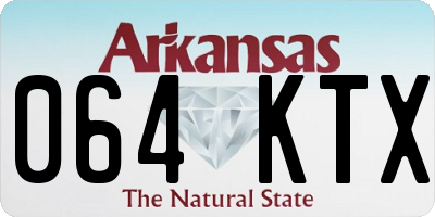 AR license plate 064KTX