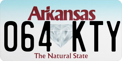 AR license plate 064KTY