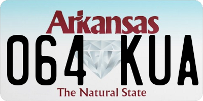AR license plate 064KUA