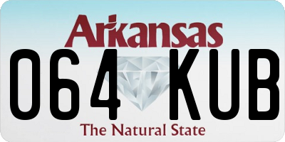 AR license plate 064KUB