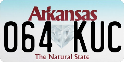 AR license plate 064KUC