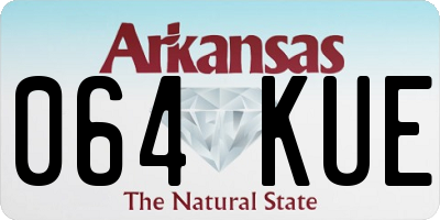 AR license plate 064KUE