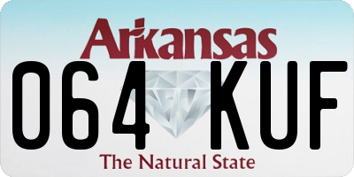 AR license plate 064KUF