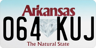 AR license plate 064KUJ