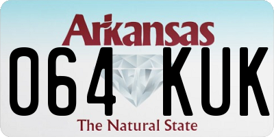 AR license plate 064KUK