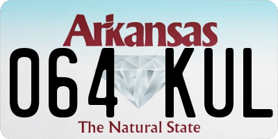 AR license plate 064KUL