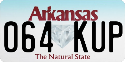 AR license plate 064KUP