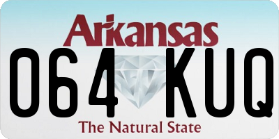 AR license plate 064KUQ