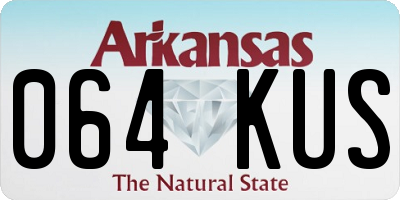 AR license plate 064KUS