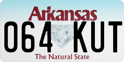 AR license plate 064KUT