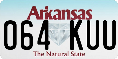 AR license plate 064KUU