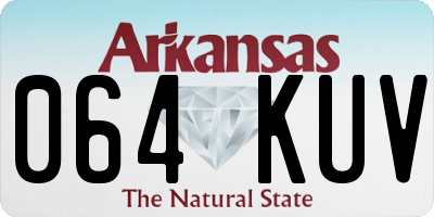 AR license plate 064KUV