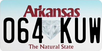 AR license plate 064KUW