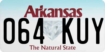AR license plate 064KUY