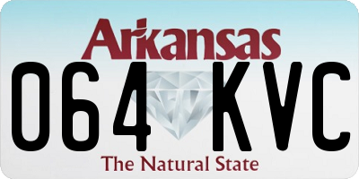 AR license plate 064KVC