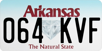 AR license plate 064KVF