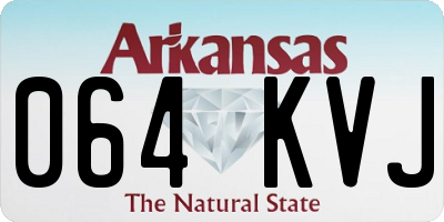 AR license plate 064KVJ