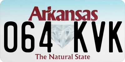 AR license plate 064KVK
