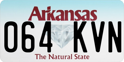 AR license plate 064KVN
