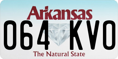 AR license plate 064KVO