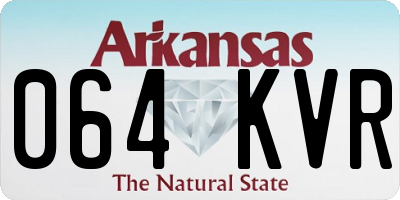 AR license plate 064KVR