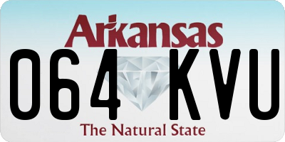 AR license plate 064KVU