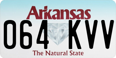 AR license plate 064KVV