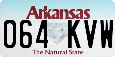 AR license plate 064KVW