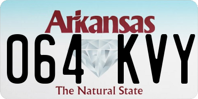 AR license plate 064KVY